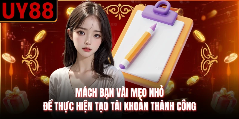 Mách bạn vài mẹo nhỏ để thực hiện tạo tài khoản thành công